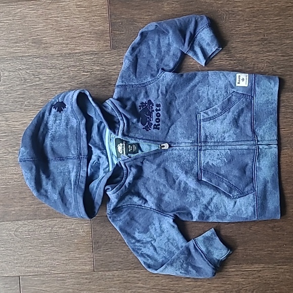 Baby Roots Blue Tie-Dyed Style Hoodie - Zip Up - size XL (18-24M) - Picture 1 of 4